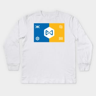 Axie Infinity Nation Flag Kids Long Sleeve T-Shirt